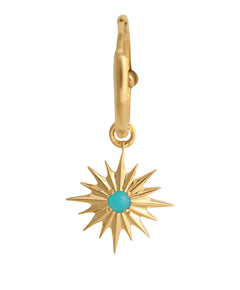 J by boghossian, gold, earrings, star, hoops, turquoise