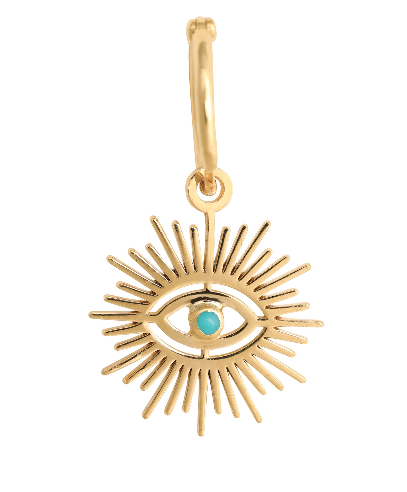 J by boghossian, gold, earrings, hoop, evil eye, eye, turquoise