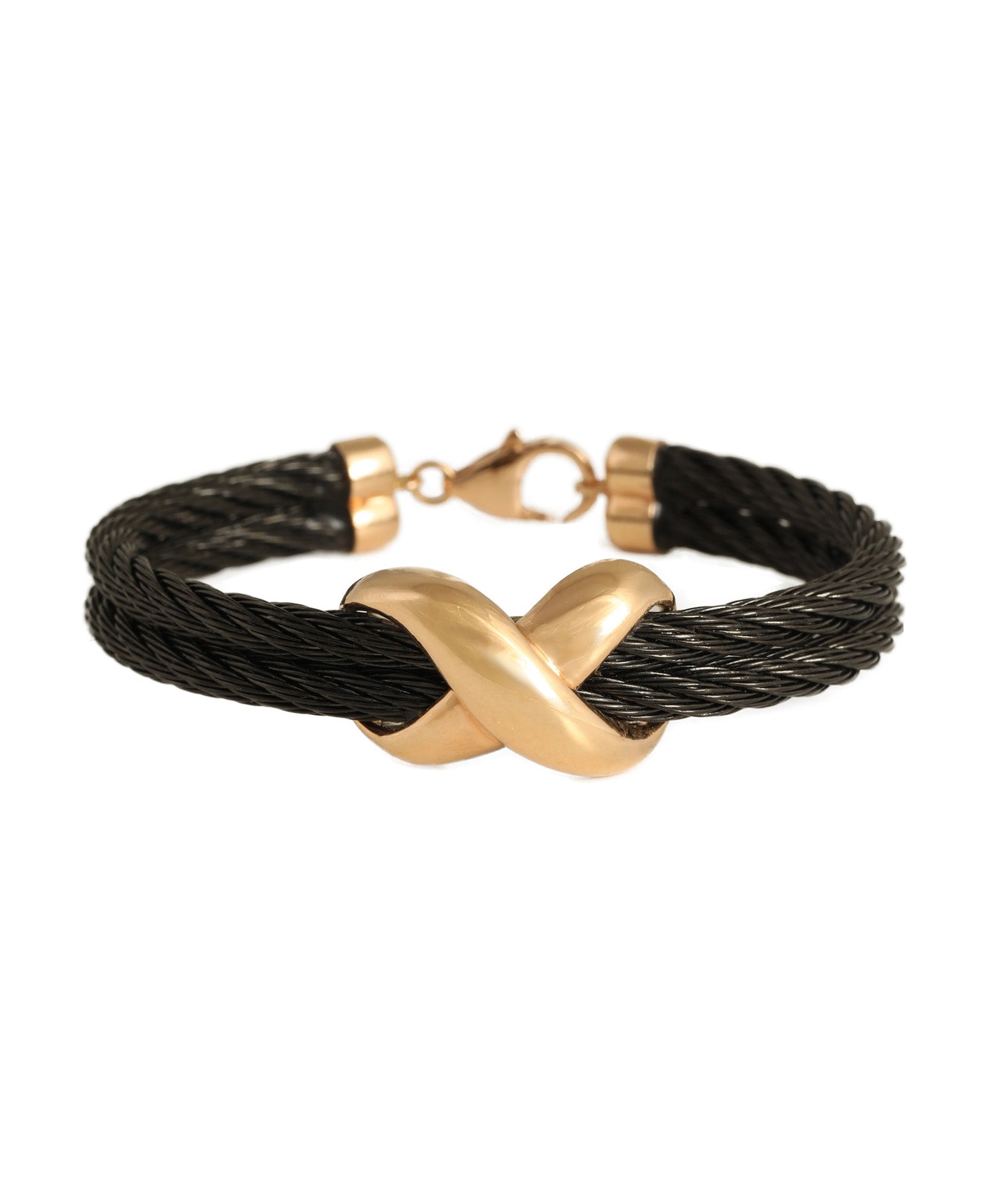 J by boghossian, diamond, gold, bracelet, double cable, twisted motif