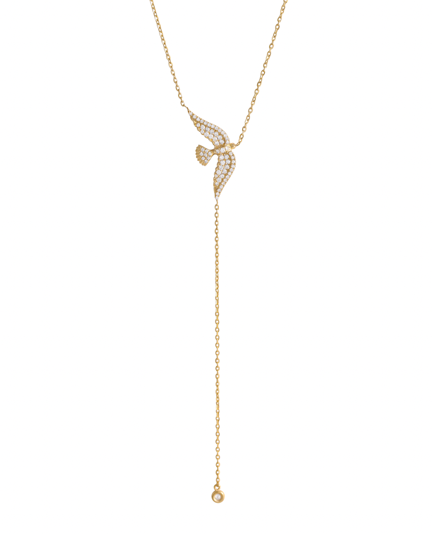  J by boghossian, white diamonds, gold, necklace, bird