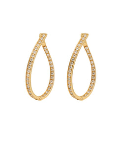 J by boghossian, white diamond, gold, earrings, hoop, 